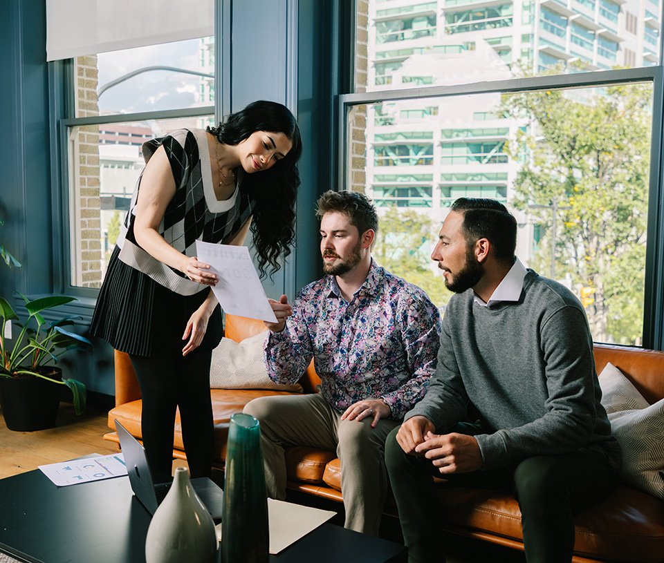 Kason and his team working